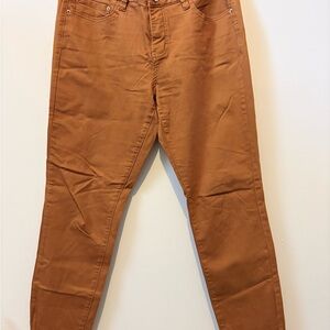 Women's Slim Fit Jeans in Burnt Orange